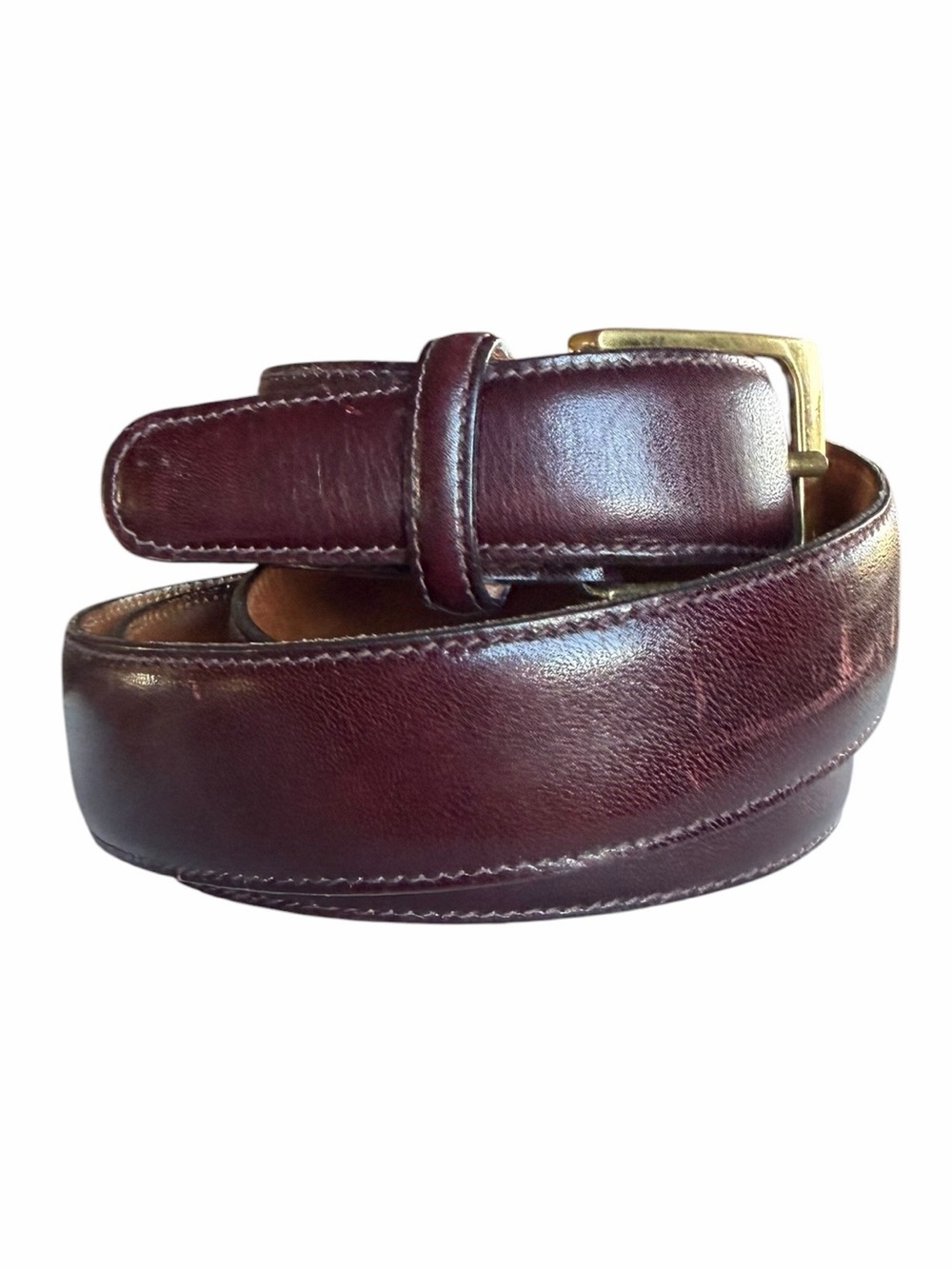 Vintage Trafalgar for Corinna Cognac Brown Leather Unisex Belt Timeless Classic